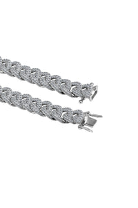 Miami Cuban Silver Tight Chain Bracelet Medium - Serma International