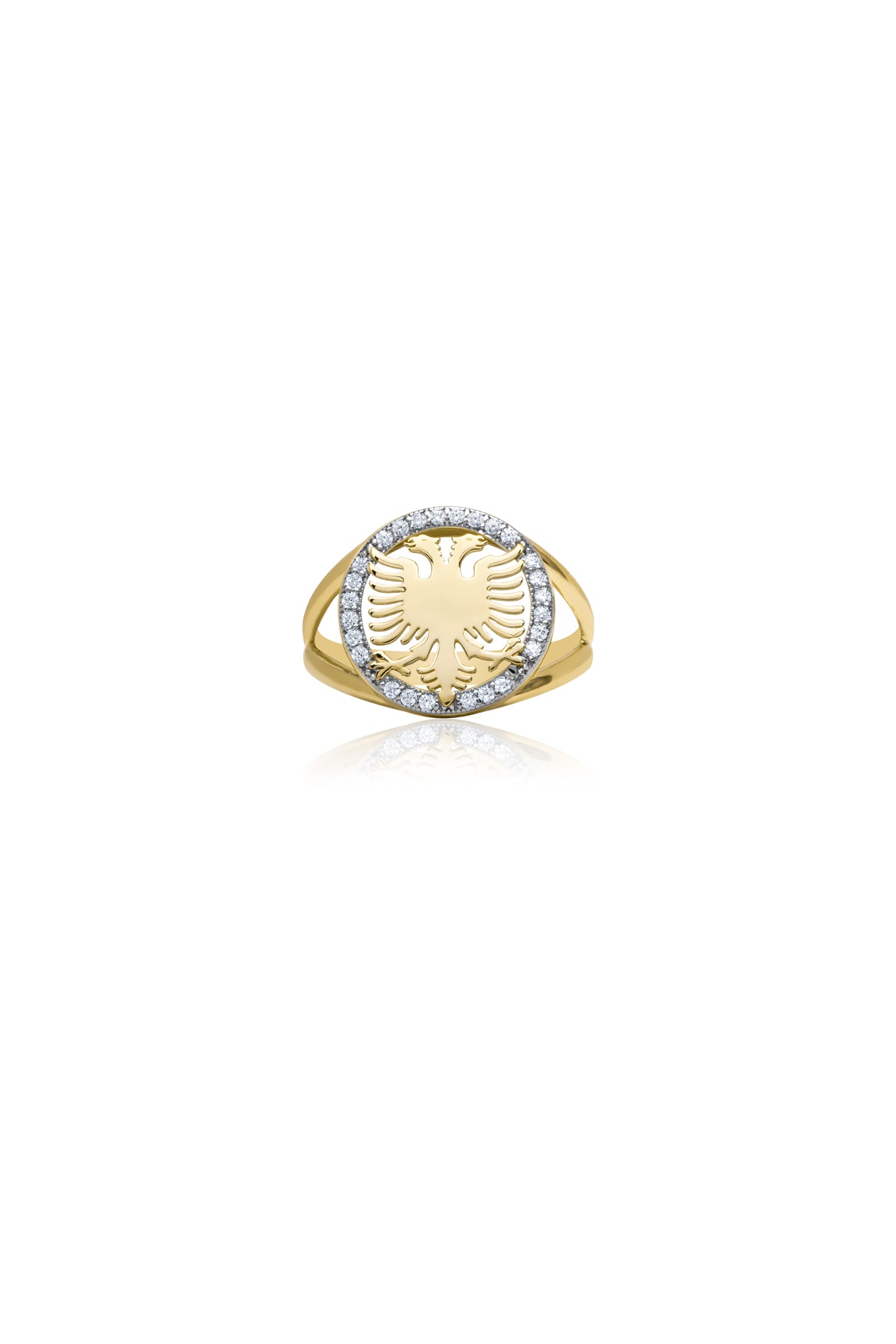1912 Gold Zirconia Ring - Serma International