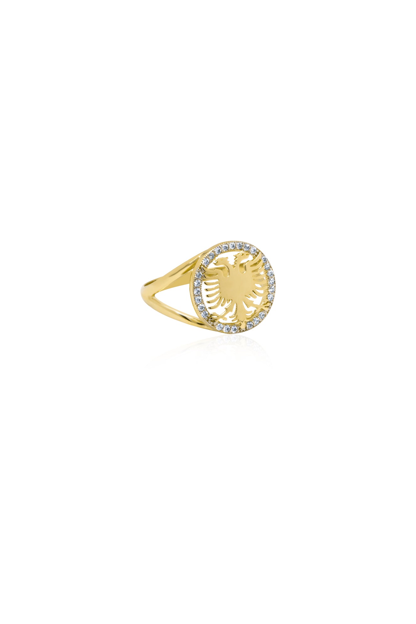 1912 Gold Zirconia Ring - Serma International