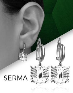 Shqiponje Silver Earrings - Serma International